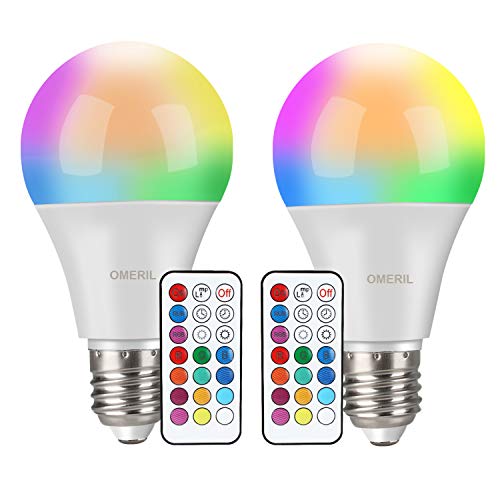 2 Ampoules LED Couleur Télécommande Lampe Ambiance Zen Minuterie Maison Chambre 