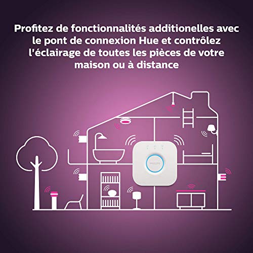 Ampoule LED connectée Philips Hue télécommandable à distance dans toute la maison