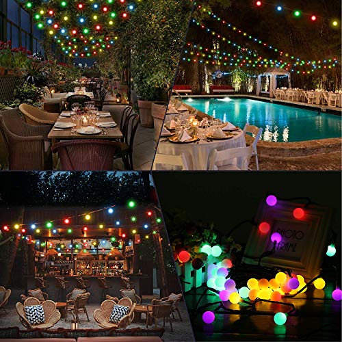 Guirlande lumineuse multicolore pour extérieur avec LED couleur