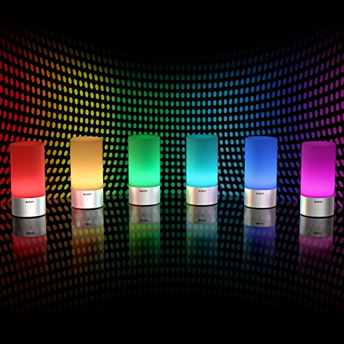 Lampe LED à poser tactile pour chambre ou salon, lumière blanche ou colorée