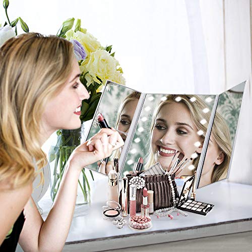 Miroir de maquillage avec éclairage LED